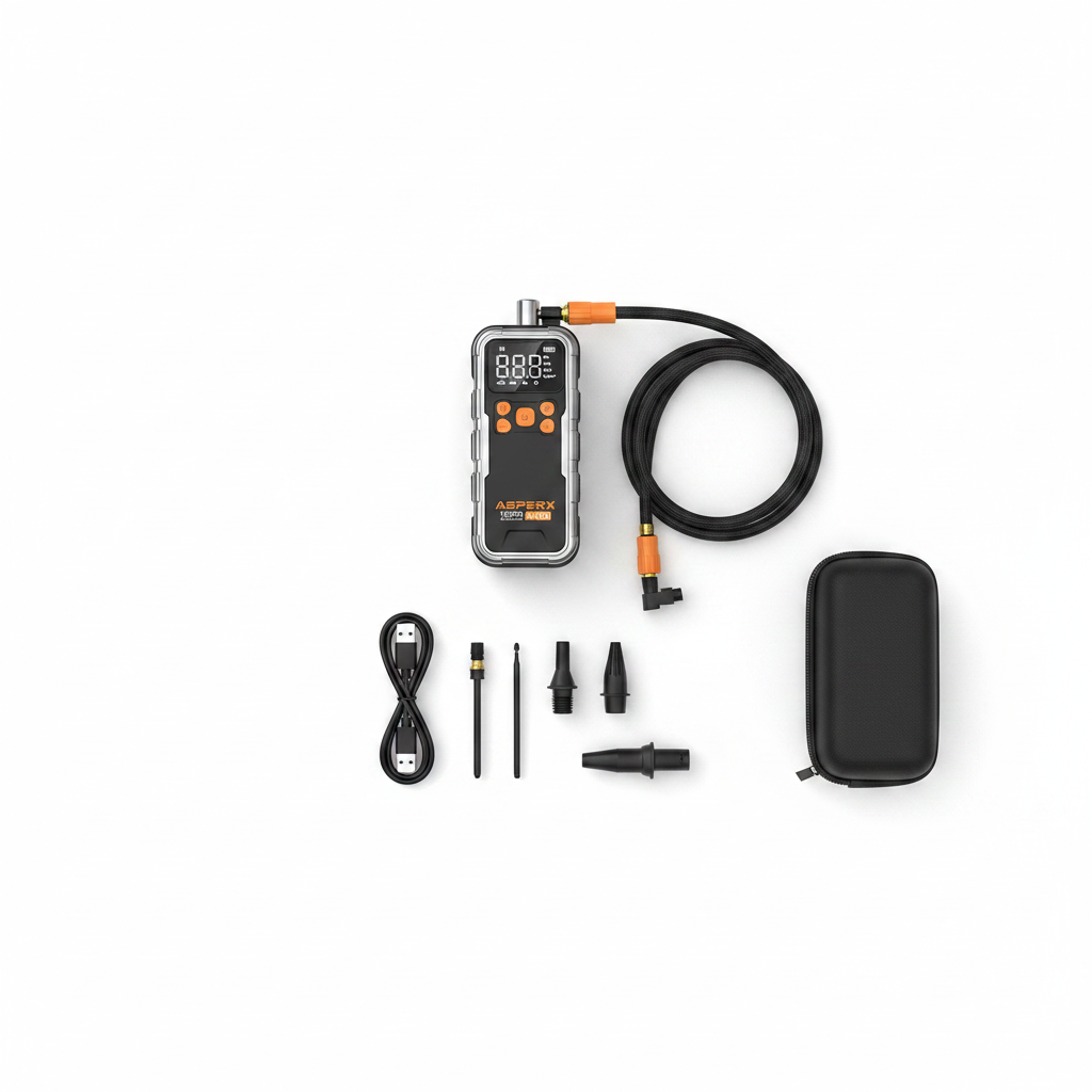 3X Faster 150PSI Cordless Tire Inflator – Portable Air Compressor with Digital Gauge & LED Light for Cars, Motorcycles, Bikes & Balls