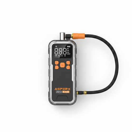 3X Faster 150PSI Cordless Tire Inflator – Portable Air Compressor with Digital Gauge & LED Light for Cars, Motorcycles, Bikes & Balls